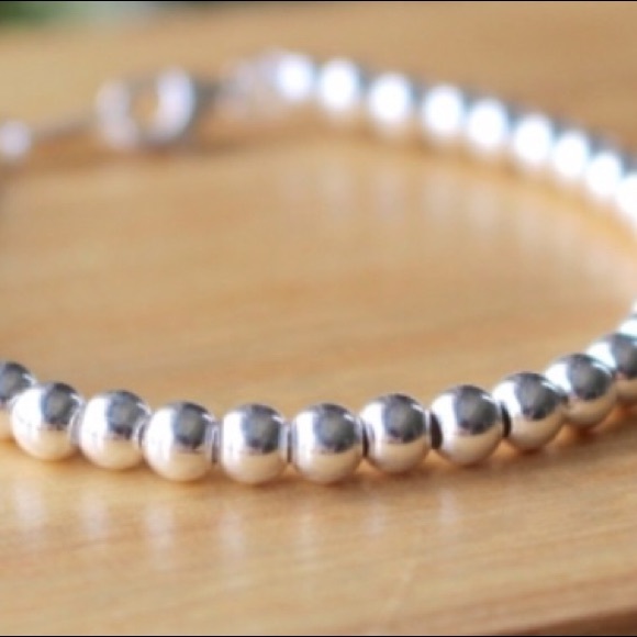 Italian Silver Beaded Bracelet.Classic Jewelry ❤️ - Picture 1 of 2